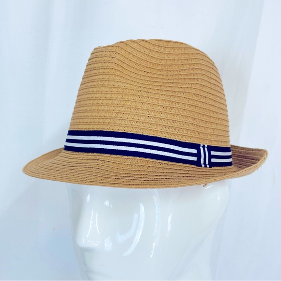 Janie and Jack Straw Fedora Hat size 4-5 ☀️spring summer - Picture 2 of 12